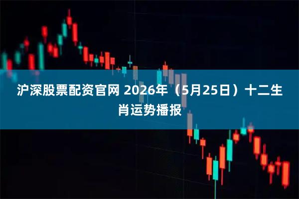 沪深股票配资官网 2026年（5月25日）十二生肖运势播报